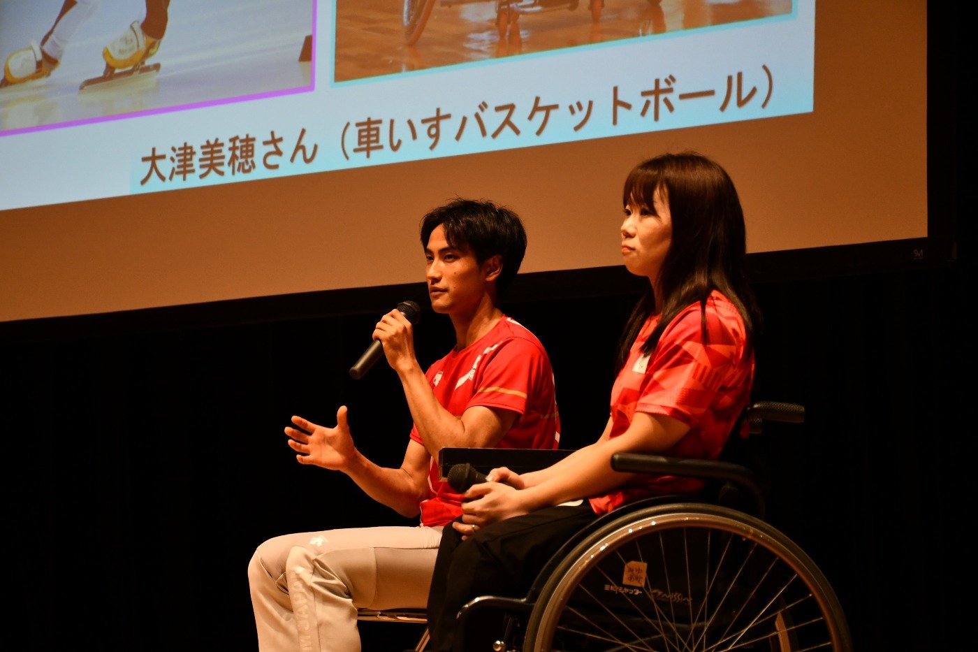 質問に答える吉永選手