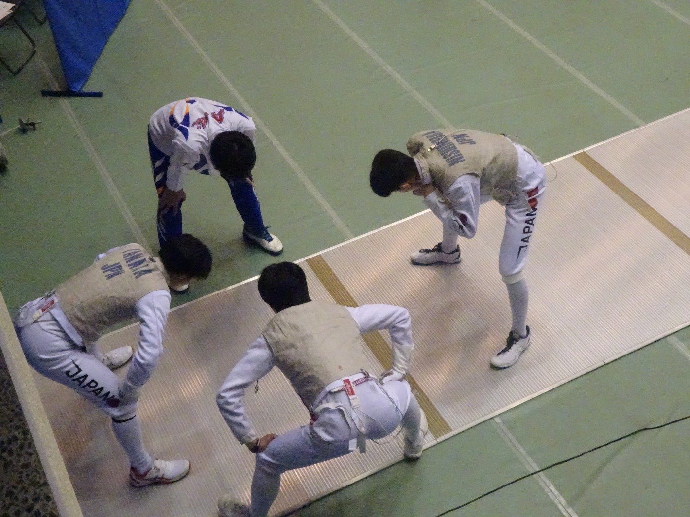 フェンシング少年男子の様子①