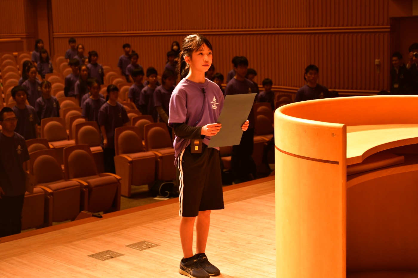 アカデミー生代表の修了の言葉