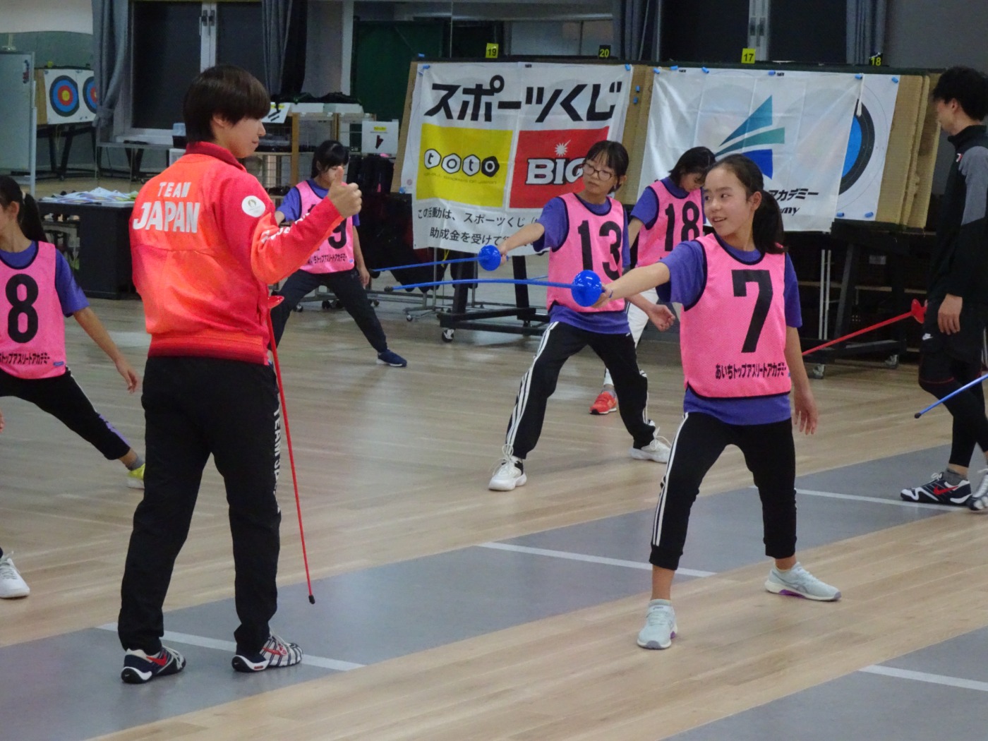 キッズフェンシングの様子