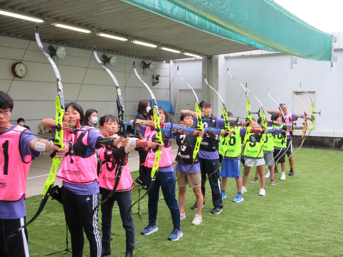 ジュニアアーチェリーの様子
