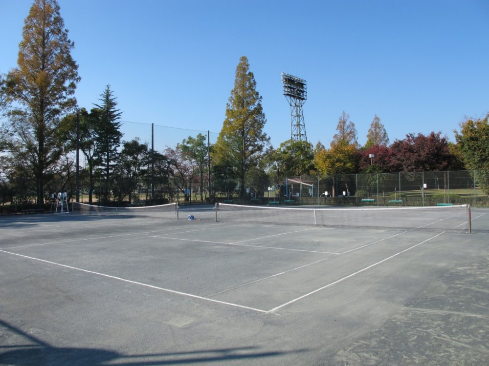 奥町公園テニスコート全景