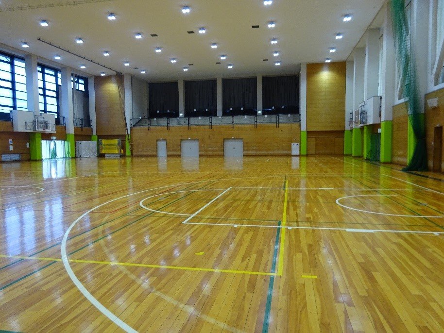 平和町体育館の体育室