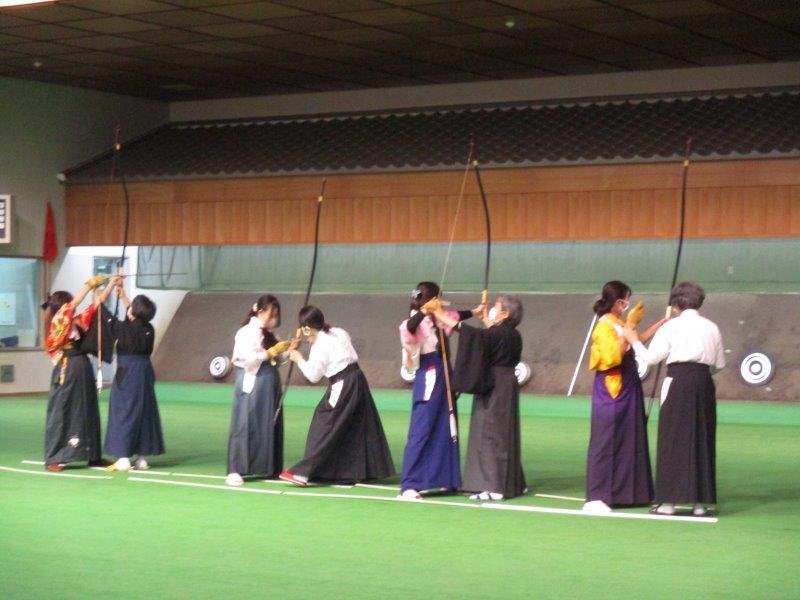 弓道練習風景