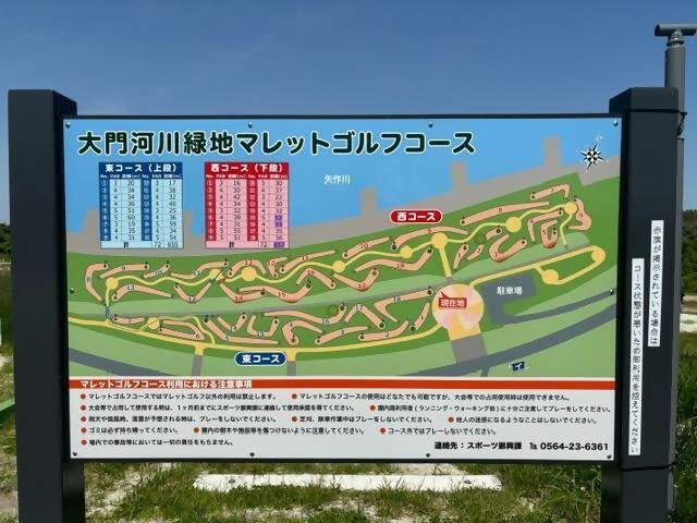 マレットゴルフコース看板